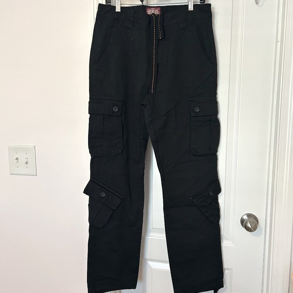 Match Black Cargo Pants Utility Style